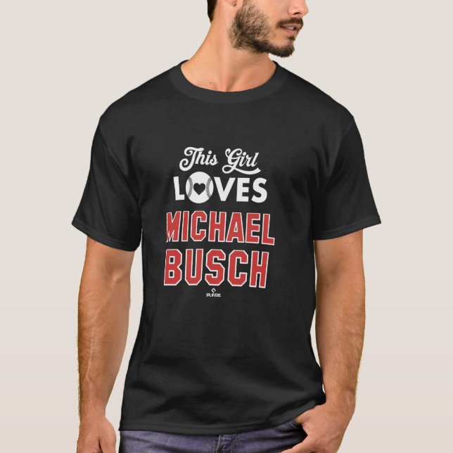 Dieses Girl Lieben Michael Busch Chicago Baseball  T-Shirt (Vorderseite)