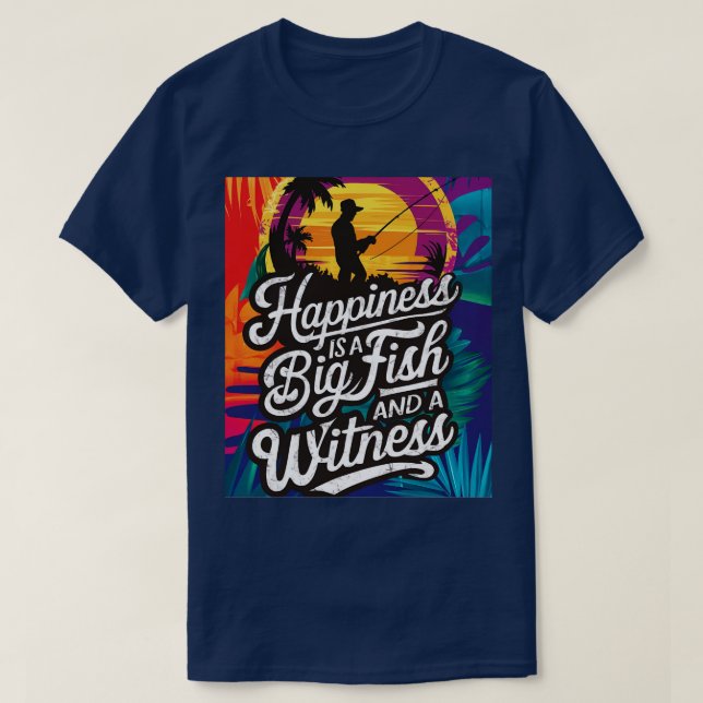 Dieses Glück ist ein großer Fisch und ein Zeugende T-Shirt (Design vorne)