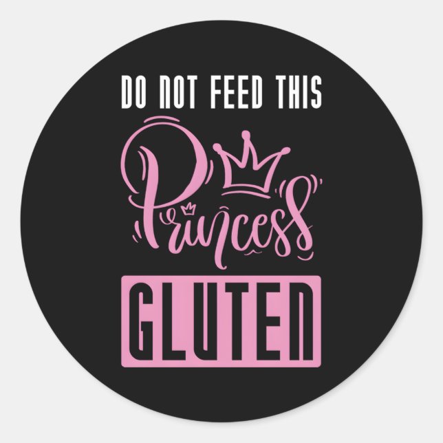 Dieses Gluten-Celiac-Glutenfett darf nicht Gefütte Runder Aufkleber (Vorderseite)