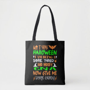 Dieses Halloween Müde Launische Cna Süßigkeit Tasche