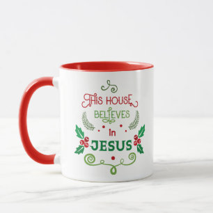 Dieses Haus glaubt an Jesus Tasse