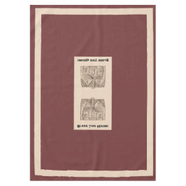 Dieses Haus mit Text- und Bildvorlage 60" x 84 seg Tischdecke