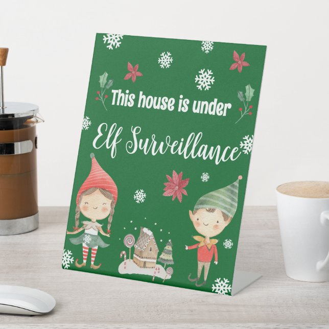 Dieses Haus steht unter der Aufsicht von Elf Weihn Sockelschild (In SItu)