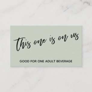 Dieses hier ist auf unserem Handwriting-Sage Drink Begleitkarte