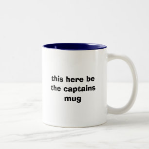 dieses hier ist die Kapitän-Tasse Zweifarbige Tasse