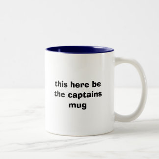 dieses hier ist die Kapitän-Tasse Zweifarbige Tasse