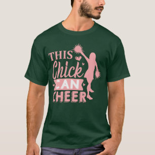 Dieses Huhn kann Cheerleader-Sport im Retro-Stil f T-Shirt