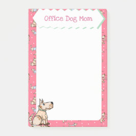 Dieses Hunde Lebensrosa Hundemuster Hunde-Mama Post-it Klebezettel