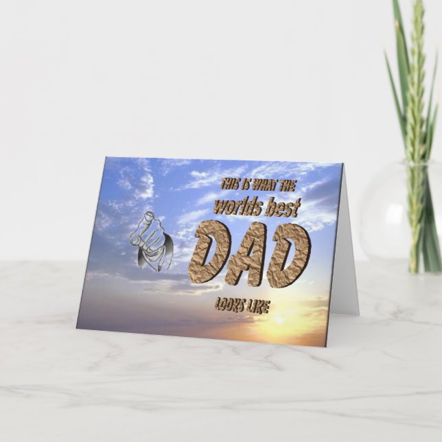 Dieses ist die Weltbesten VATER loks wie Karte (Vorderseite)