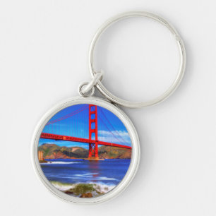 Dieses ist ein 3 Schuss HDR-Bild des Golden Gate Schlüsselanhänger