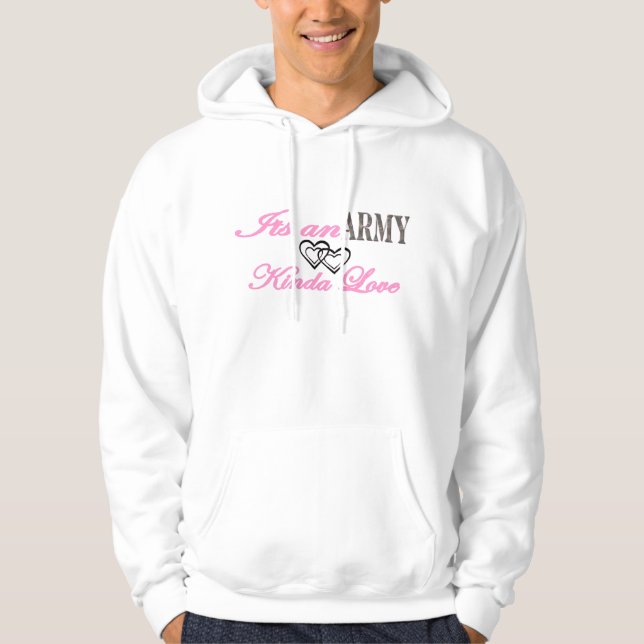 Dieses ist eine Armee ein bisschen LiebeEhefrau Hoodie (Vorderseite)