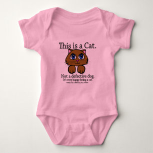 Dieses ist eine Katze Baby Strampler