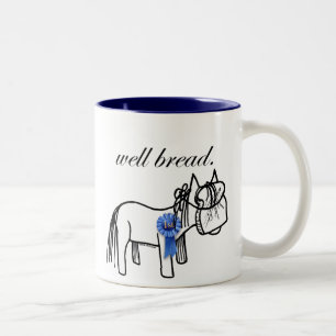 dieses ist eine wohle Brot-Tasse! Zweifarbige Tasse