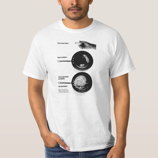 Dieses ist Ihr Gehirn auf Religion T-Shirt (Vorderseite)