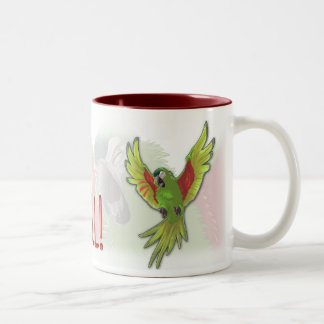 "Dieses ist Ihr Wecken-Anruf! " Zweifarbige Tasse