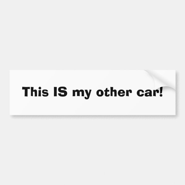 Dieses IST mein anderes Auto! Autoaufkleber (Vorne)