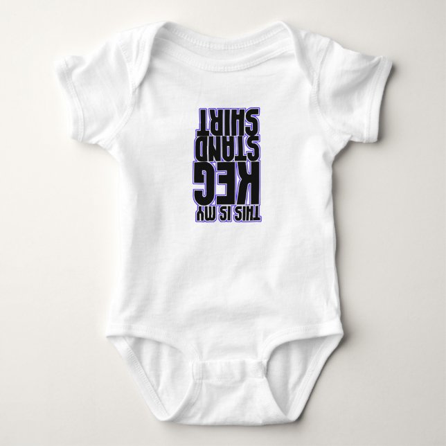 Dieses ist mein Fass-Stand-Shirt (Baby) Baby Strampler (Vorderseite)