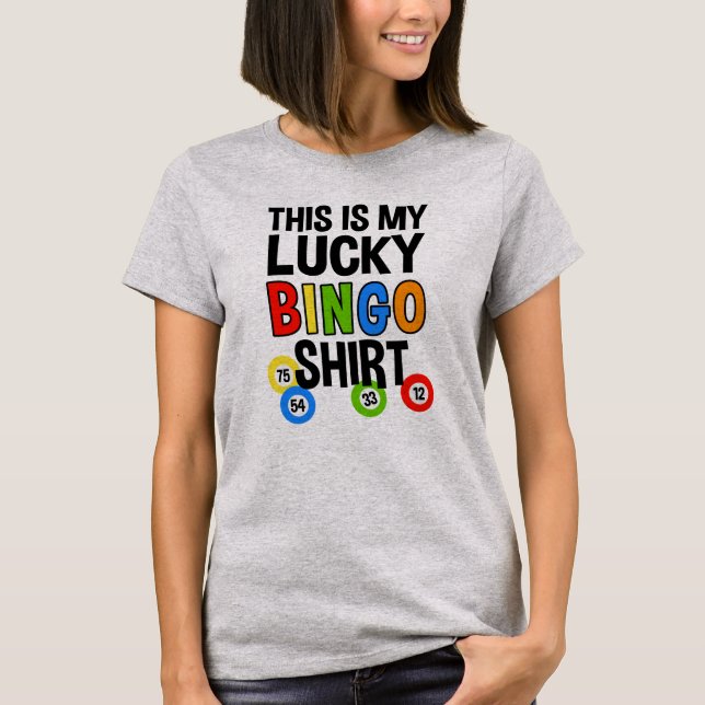 Dieses ist mein glückliches Bingo-Shirt T-Shirt (Vorderseite)