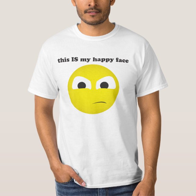 Dieses ist mein glückliches Gesicht T-Shirt (Vorderseite)