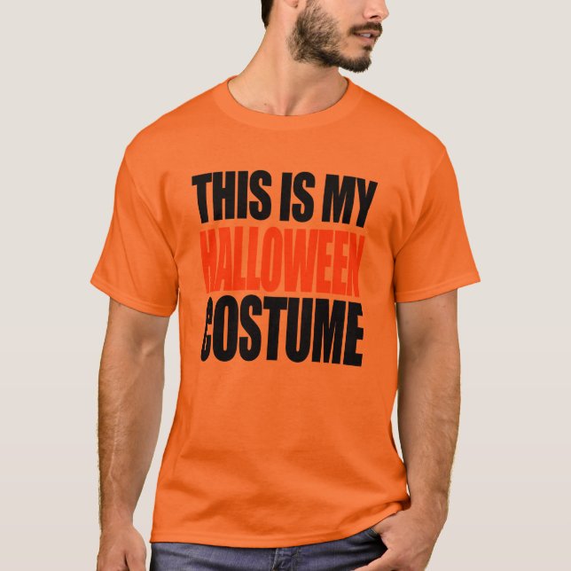 DIESES IST MEIN HALLOWEEN-KOSTÜM (orange) T-Shirt (Vorderseite)