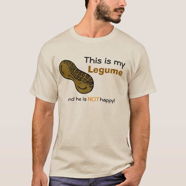 Dieses ist mein Hülsenfrucht-lustiger T - Shirt (Vorderseite)