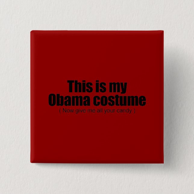 Dieses ist mein Obama, den Kostüm mir Ihr ganzes Button (Vorderseite)