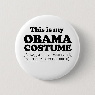 Dieses ist mein Obama-Kostüm Button