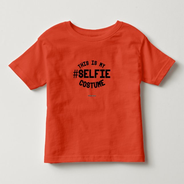 Dieses ist mein Selfie Kostüm Kleinkind T-shirt (Vorderseite)