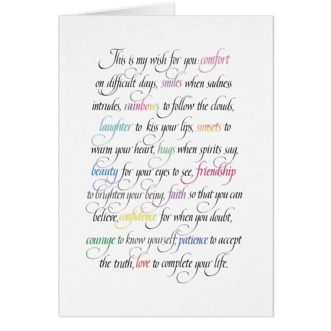 Dieses ist mein Wunsch (Vorne)