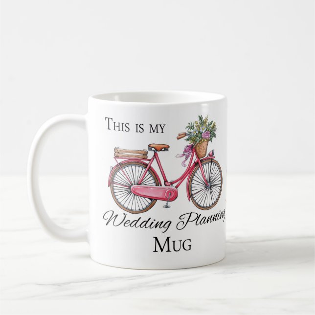 Dieses ist meine Hochzeitsplanungs-Tasse, mit Kaffeetasse (Links)