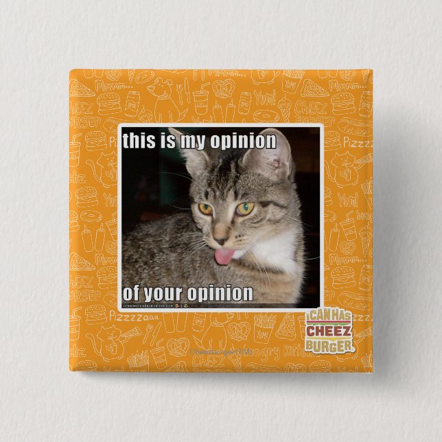 dieses ist meine Meinung Button (Vorderseite)