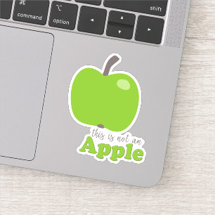 Dieses ist nicht eine lustige Zitat-Kontur Apples Aufkleber
