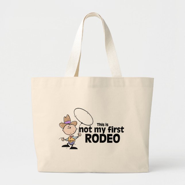 Dieses ist nicht mein erstes Rodeo Jumbo Stoffbeutel (Vorne)