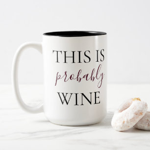 Dieses ist vermutlich Wein Zweifarbige Tasse