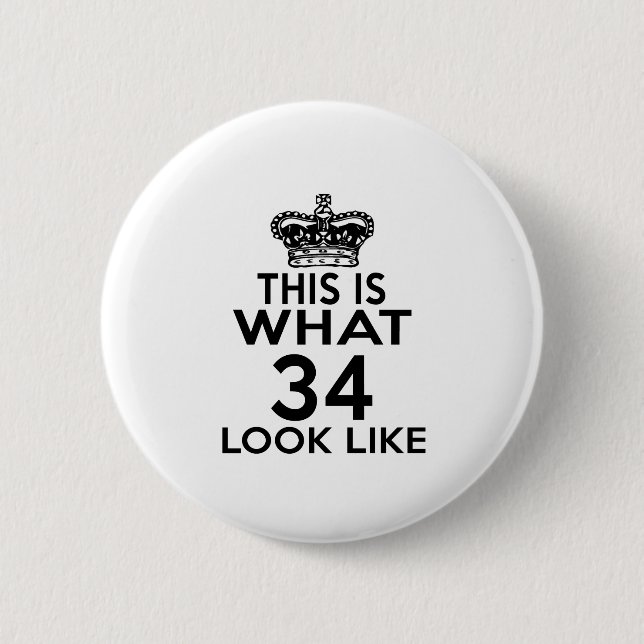 Dieses ist, was Blick 34 mögen Button (Vorderseite)