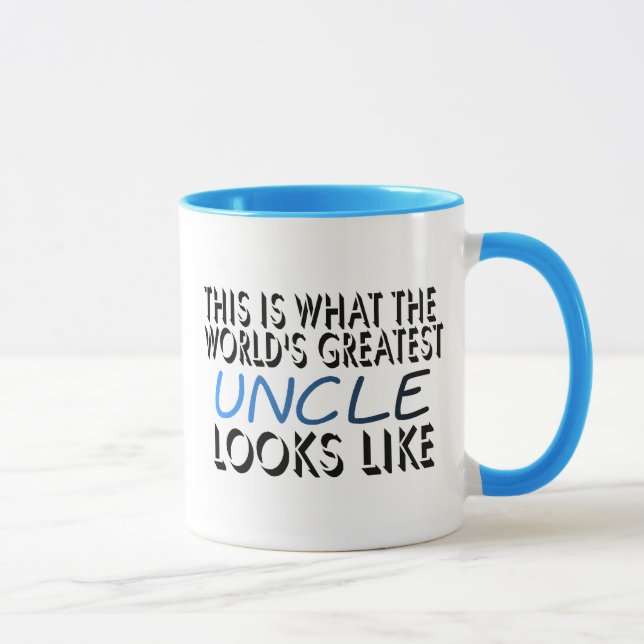 Dieses ist, was der bestste Onkel der Welt (2) Tasse (Rechts)