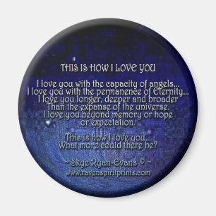 "DIESES IST WIE i-LIEBE SIE" Liebe-Poesie-Magnet Magnet