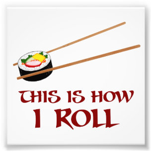 Dieses ist wie i-Sushi-Rolle Fotodruck