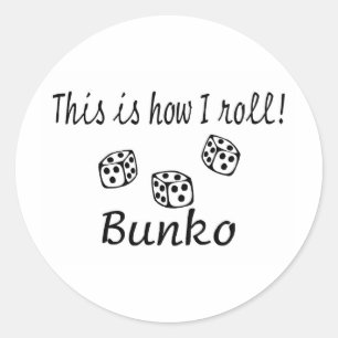 Dieses ist, wie ich Bunko rolle Runder Aufkleber