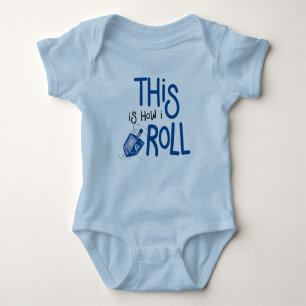 Dieses ist, wie ich Chanukka-Baby-Ausstattung Baby Strampler