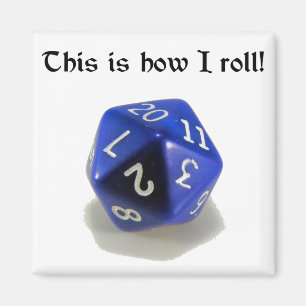 Dieses ist, wie ich rolle (d20) magnet