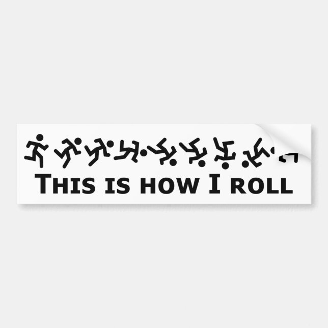 Dieses ist, wie ich rolle - Rollen-Typ Autoaufkleber (Vorne)