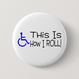 Dieses ist, wie ich Rollstuhl rolle Button