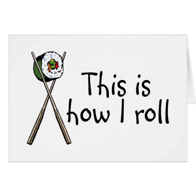 Dieses ist, wie ich Sushi rolle (Vorderseite (Horizontal))