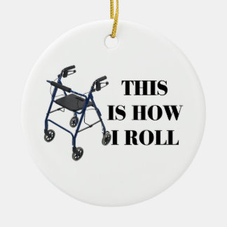 Dieses ist, wie ich Wanderer rolle Keramikornament
