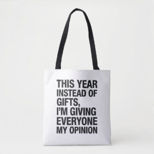 Dieses Jahr Anstatt Ein Geschenk Gebe Ich Jedem Tasche