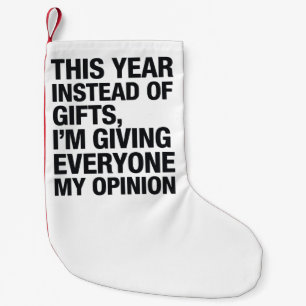 Dieses Jahr Anstatt Geschenken Gebe Ich Allen  Kleiner Weihnachtsstrumpf