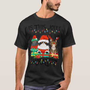 Dieses Jolly Enough Weihnachten KatzenKostüm ist e T-Shirt