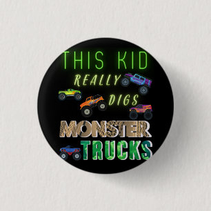 Dieses Kind bekommt wirklich Monster-LKW. Button