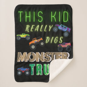 Dieses Kind bekommt wirklich Monster-LKW. Sherpadecke